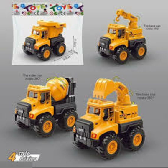 Спецтехніка 8842 (300) 4 види, буд машина, інерц механізм, у пакеті