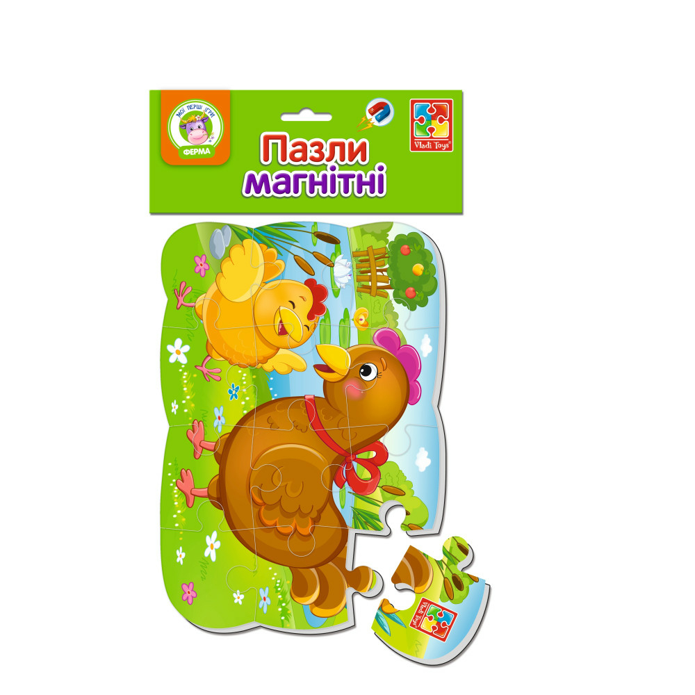 Фото, Видеообзоры пазли на магніті а5 "курочка та курча" vt3205-78