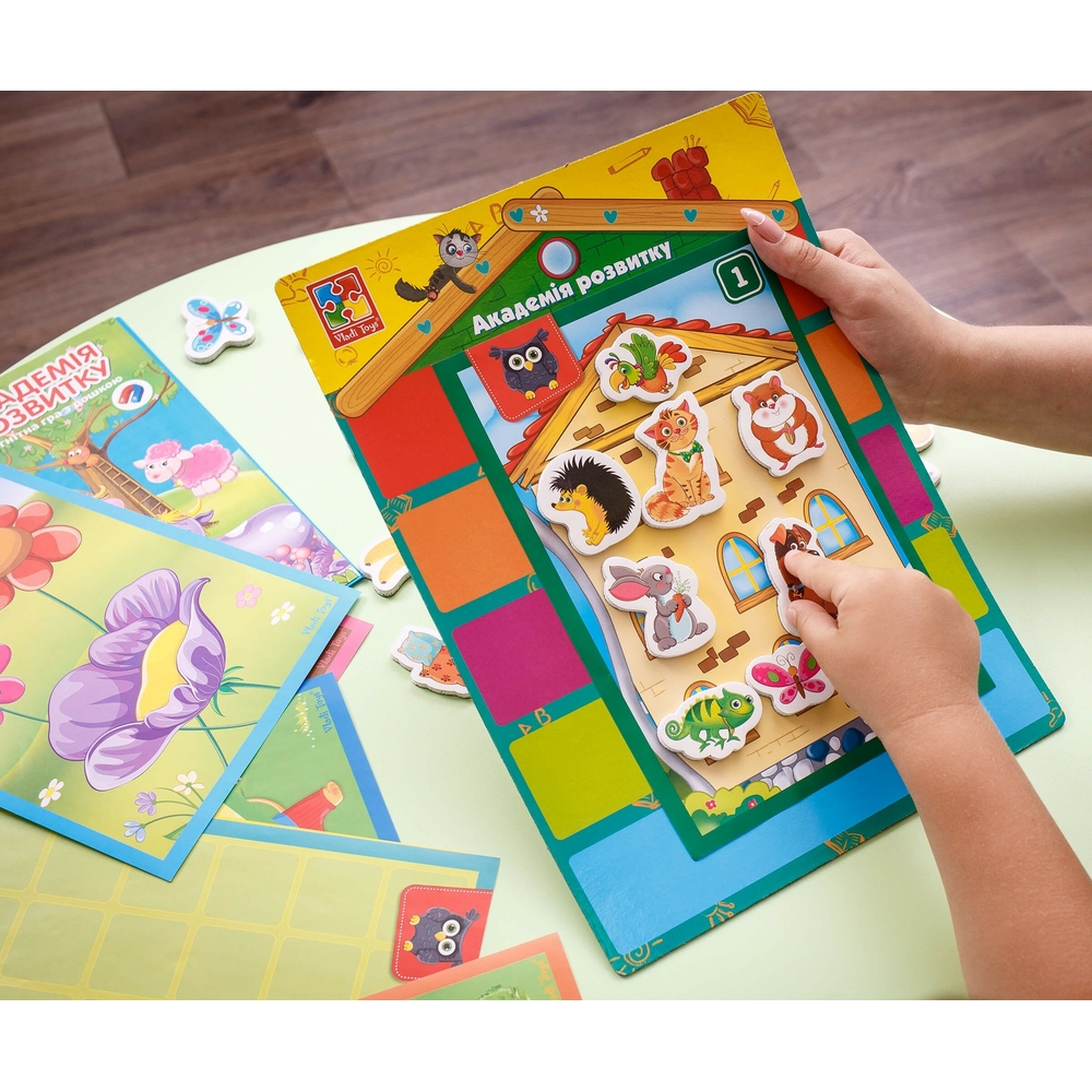 Фото, Відеоогляди магнітна гра з дошкою «академія розвитку» vt5412-03