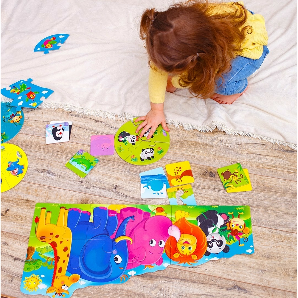 Фото, Відеоогляди великий розвиваючий набір 3 в 1 «зоосвіт» vt2901-04