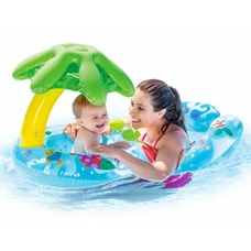 Плотик 56590 (12шт) с навесом, 117-75мм, ремкомплект, в кор-ке,20-19,5-7,5см