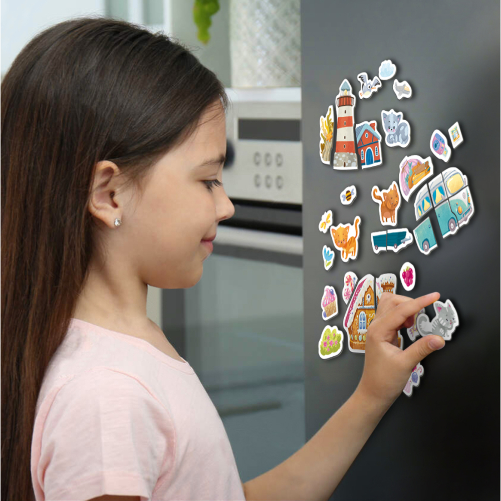 Фото, Видеообзоры набір магнітних ігор dodo з котиком