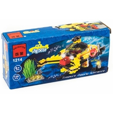 Конструктор BRICK 1214 (80шт) Глубоководный аппарат, разобр, 128 дет, в кор-ке, 19-9-4,5см