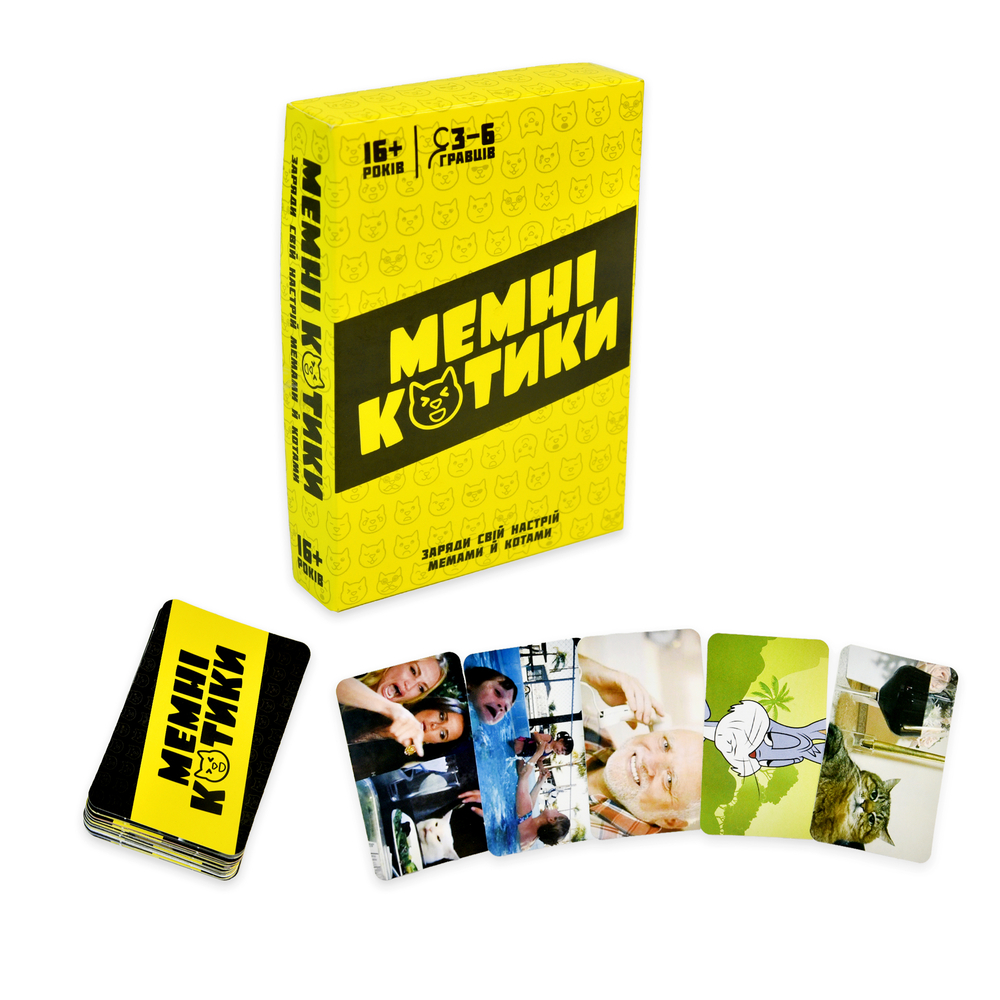 Фото, Видеообзоры настільна гра strateg мемні котики розважальна патріотична українською мовою (30734)