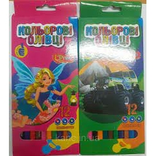 Олівці кольорові 12 кольорів  I DRAW081933