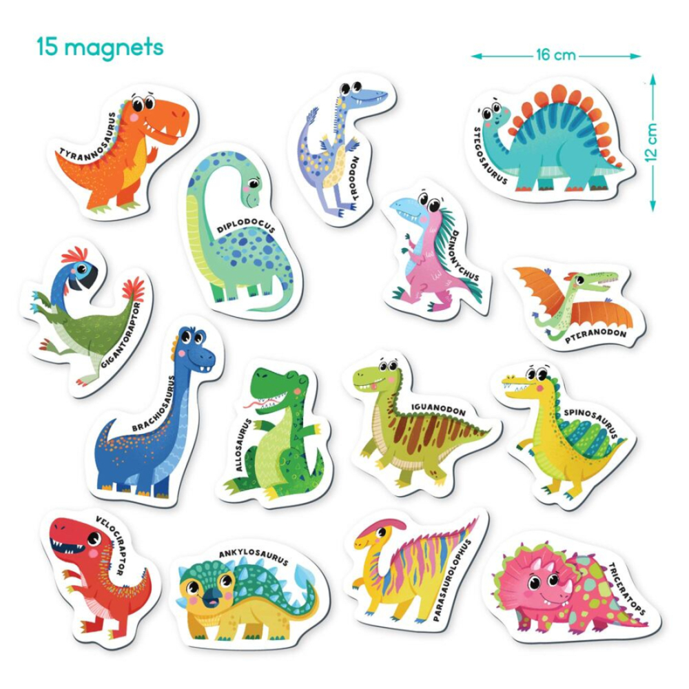 Фото, Видеообзоры набір магнітів dodo динозаврики