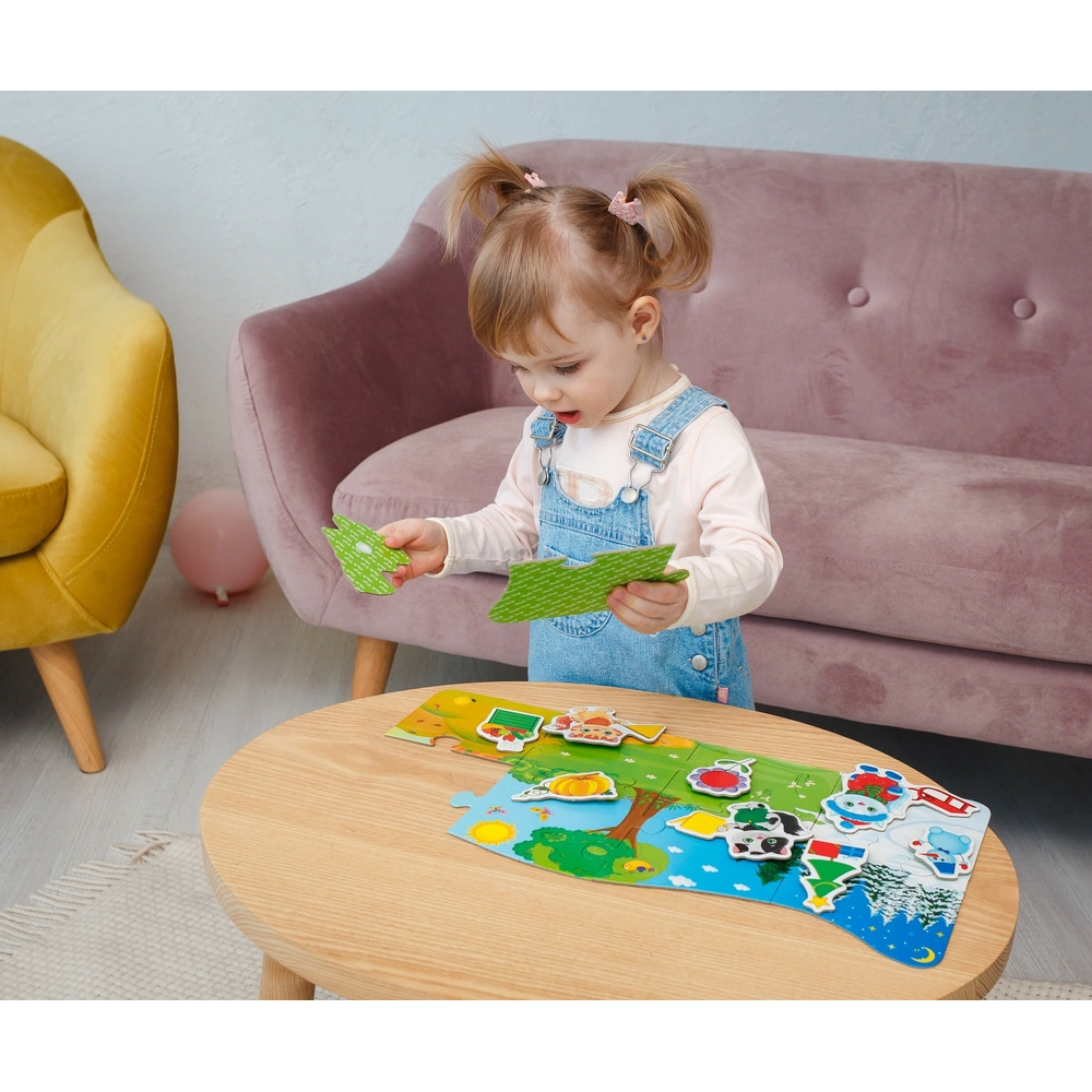 Фото, Відеоогляди пазл з липучками «4 сезони» для найменших vt2907-04