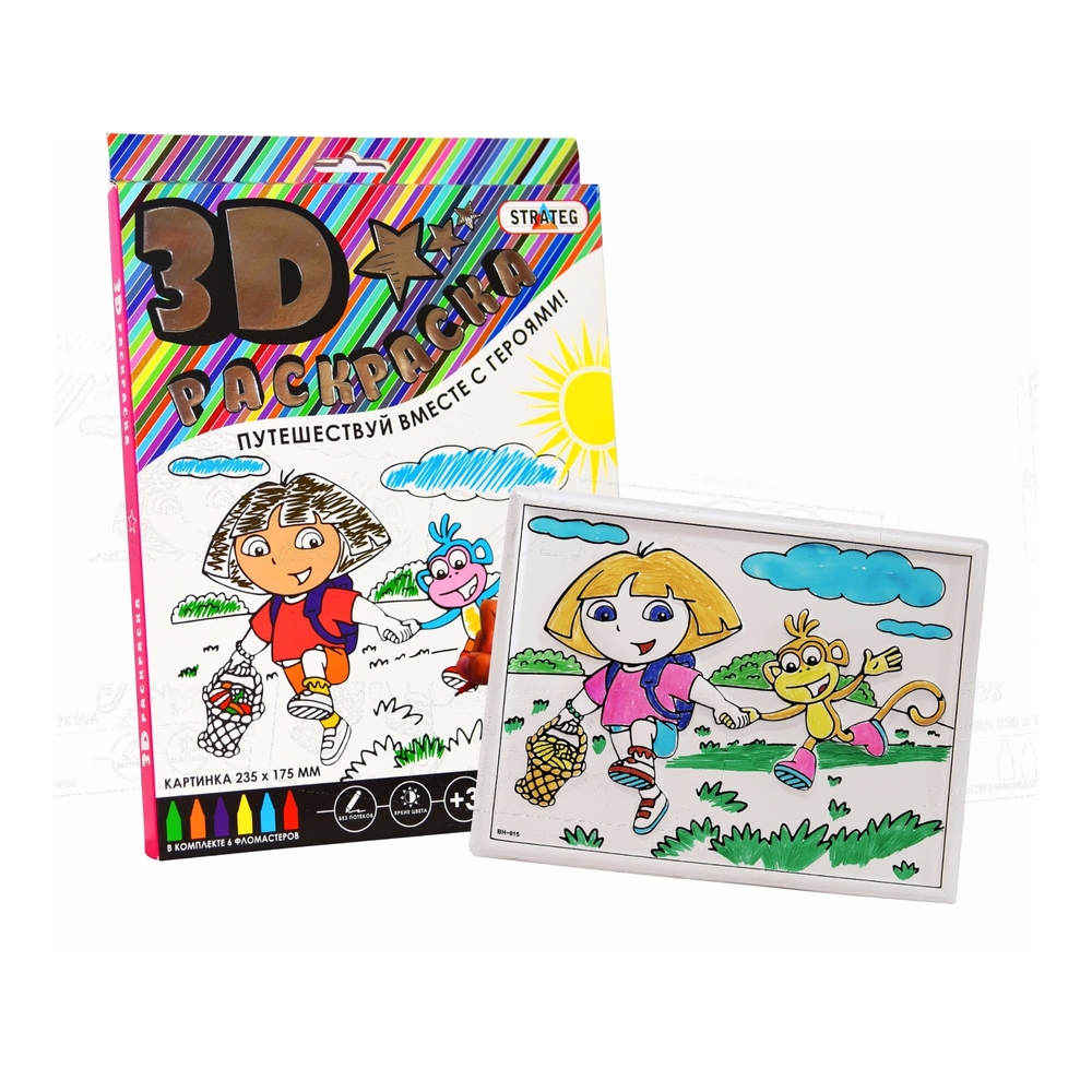 Фото, Відеоогляди 3d розмальовка strateg дора мандрівниця російською мовою 1001