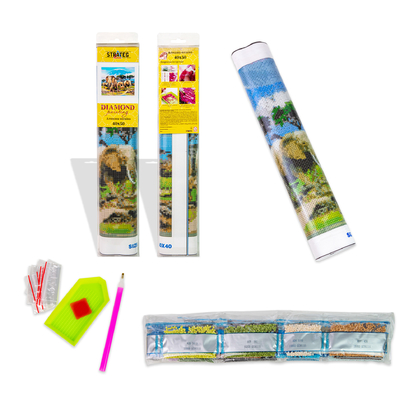 Фото, Видеообзоры алмазна мозаїка strateg преміум гортензія nikko blue без підрамника розміром 40х50 см  (gc86116)