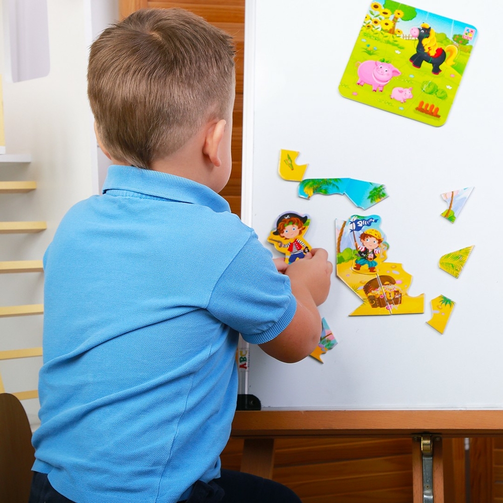 Фото, Відеоогляди гра розвиваюча vladi toys м'які магнітні пазли малюк зможе "пірати" vt3204-20