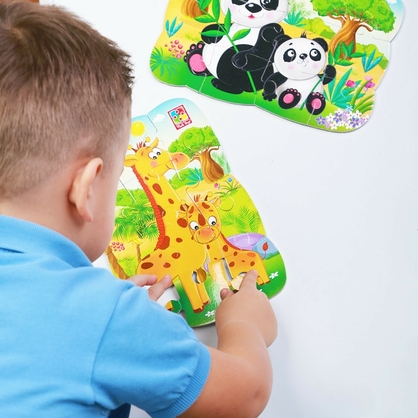 Фото, Видеообзоры магнітні пазлиі а5 «жирафики» vt3205-79