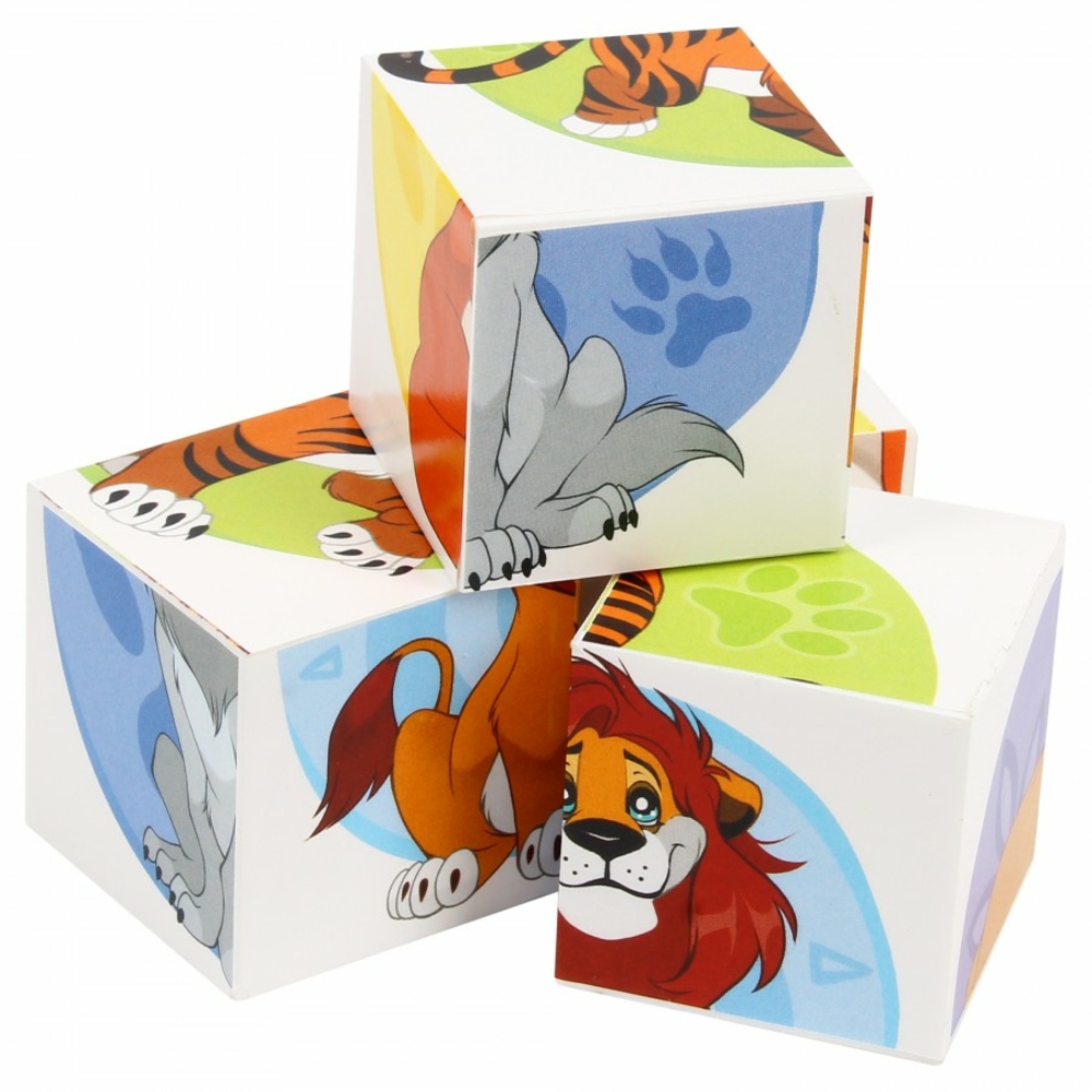 Фото, Видеообзоры іграшка кубики "дикі тварини технок", арт.1820