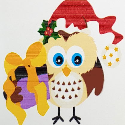 Фото, Відеоогляди картина за номерами strateg  сова з подарунком розміром 20х20 см (hh6329)