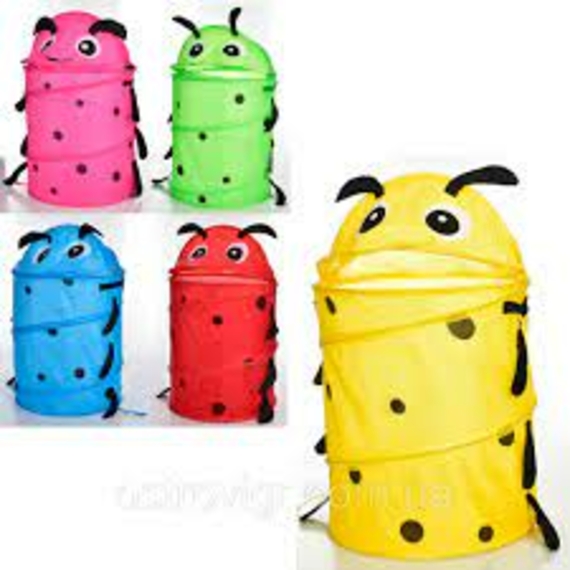 Корзина для іграшок МR 0663-2 (50шт) 37-45/63см, кришка, 2 корот. ручки, 5 кольорів, кул