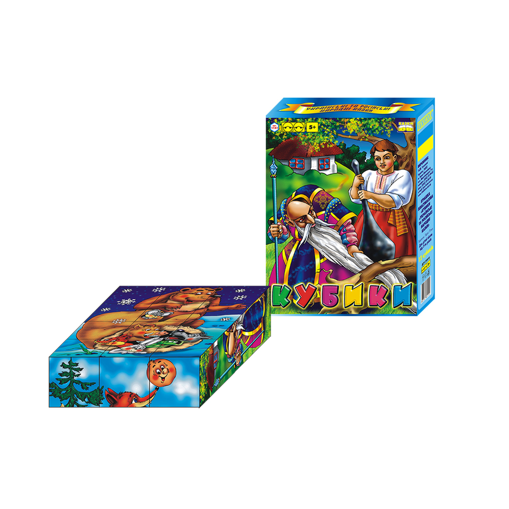 Фото, Відеоогляди іграшка кубики "українські  народні казки технок", арт.1141