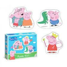Пазл 200338 Peppa Pig 3в1