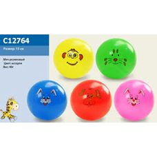 Мяч резиновий C12764 (600шт) ассорти, 15см 40г