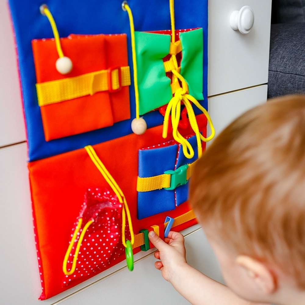 Фото, Відеоогляди бізіборд із застібками "три гральні панелі" roter kafer rz1001-01