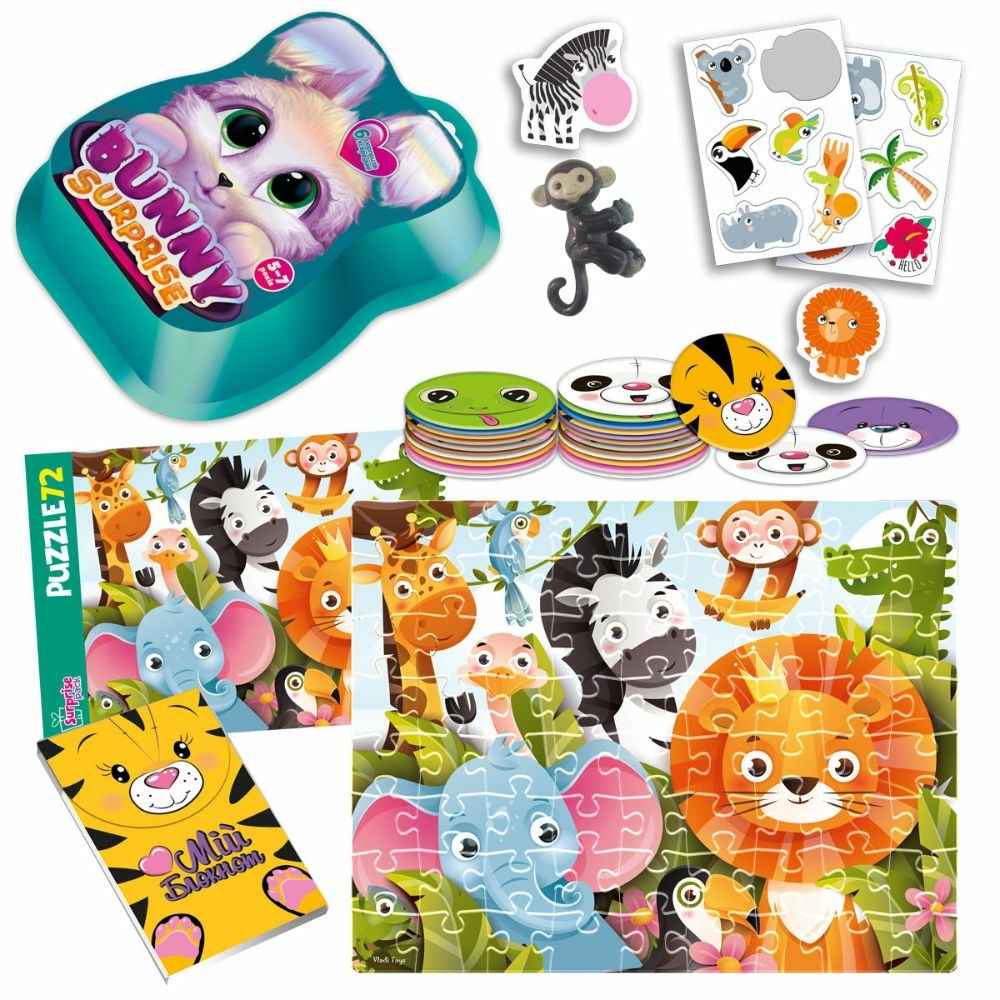 Фото, Видеообзоры набір для творчості vladi toys із сюрпризами "bunny surprise. смарагдовий" vt8080-15