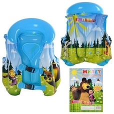 Жилет MM 0039 (100шт) ММ, детский, надувной, 46-33см, в кульке, 18-19-2см