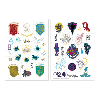 Фото, Видеообзоры набір дитячих тимчасових татуювань dodo harry potter символи