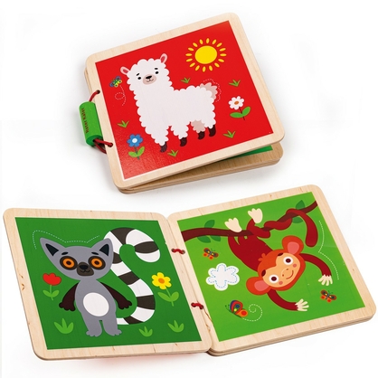 Фото, Видеообзоры дерев'яна книжечка «зоопарк» rw3036