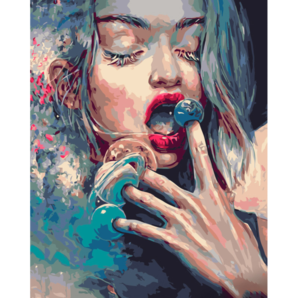 Фото, Відеоогляди картина за номерами strateg преміум солодкі планети розміром 40х50 см (gs1175)