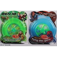 Літаюча тарілка 9056/58 Ben 10/Spiderman 2 вида,на листі 25*31