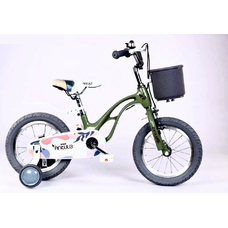 Дитячий двоколісний велосипед магнієвий МВ-005 14" ЛЮКС з кошиком, різні кольори