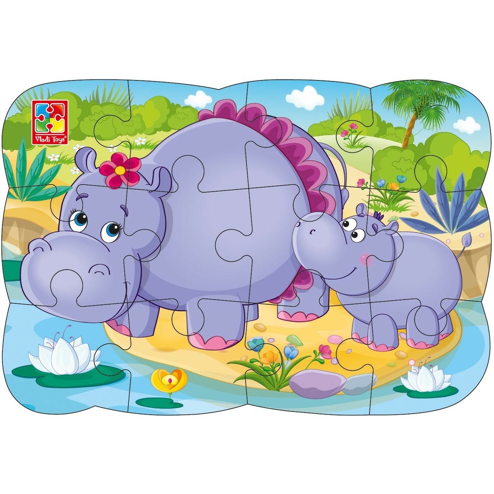 Фото, Відеоогляди магнітні пазли а5 «бегемотики» vt3205-76