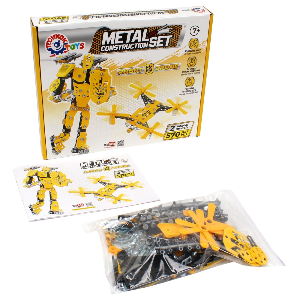 Фото, Видеообзоры іграшка "конструктор металевий технок", арт.0136