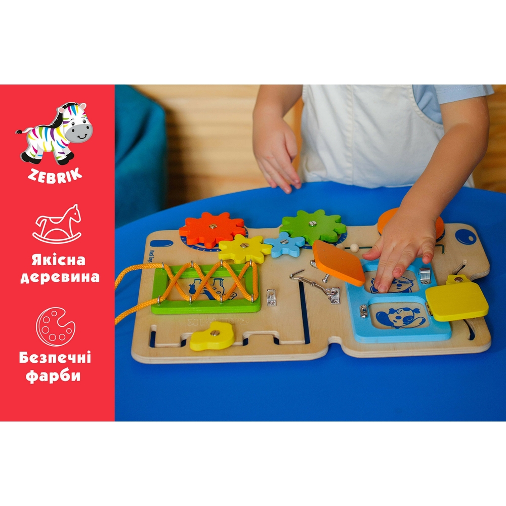 Фото, Видеообзоры бізіборд дерев'яний "вантажівка" vladi toys zb3001-01