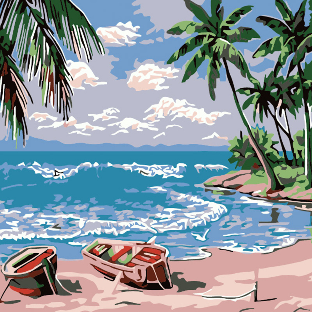 Фото, Відеоогляди картина за номерами strateg океан розміром 20х20 см (hh5575)