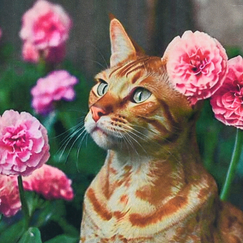 Фото, Відеоогляди алмазна мозаїка strateg преміум рудий кіт розміром 30х30 см (hee16302)