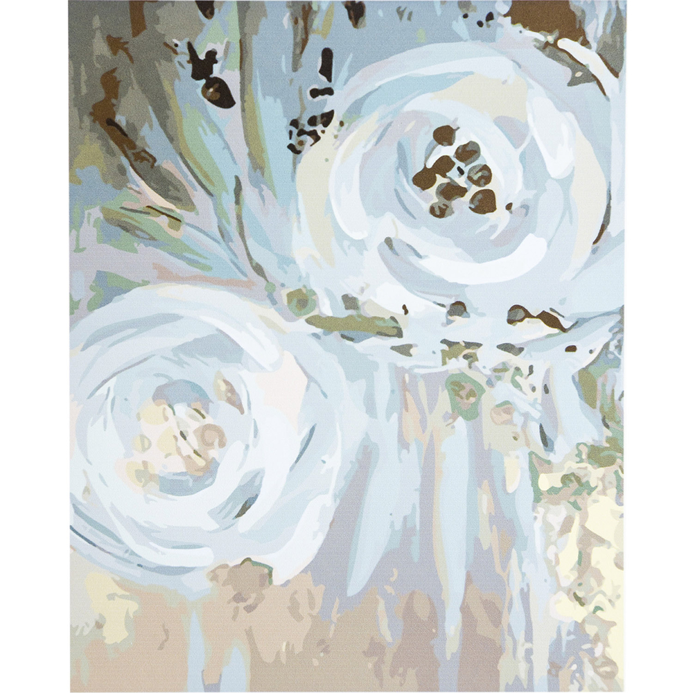 Фото, Відеоогляди картина за номерами strateg преміум квіти у золоті з лаком розміром 40х50 см sy6392