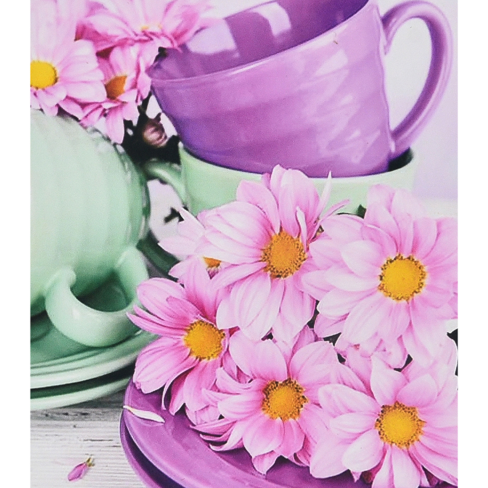 Фото, Відеоогляди алмазна мозаїка strateg преміум квітковий напій натхнення розміром 40х50 см (sk88288)