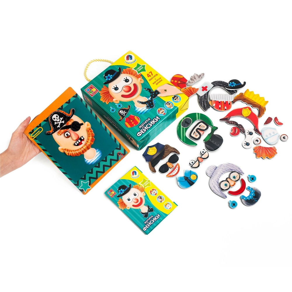 Фото, Відеоогляди магнітна гра «фейсики» vt3702-15