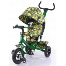Велосипед триколісний TILLY Trike T-351-8 ТЕМНО-ЗЕЛЕНИЙ з надувними колесами / 1 /