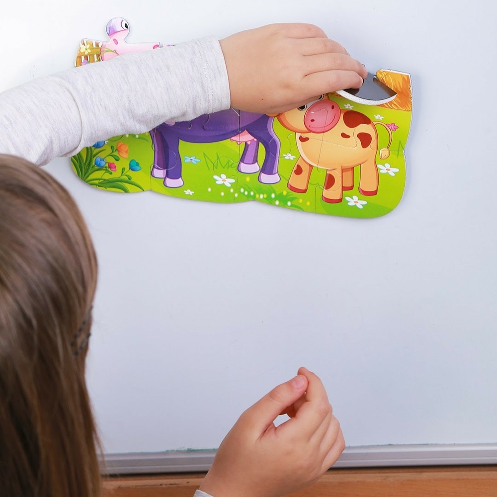 Фото, Відеоогляди пазли на магніті а5 "корова і теля" vt3205-74