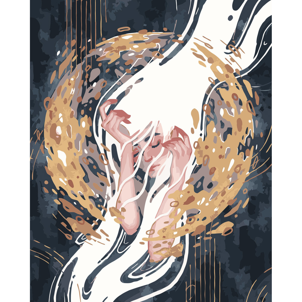 Фото, Видеообзоры картина за номерами strateg преміум дівчина в думах з лаком розміром 40х50 см (va-3420)