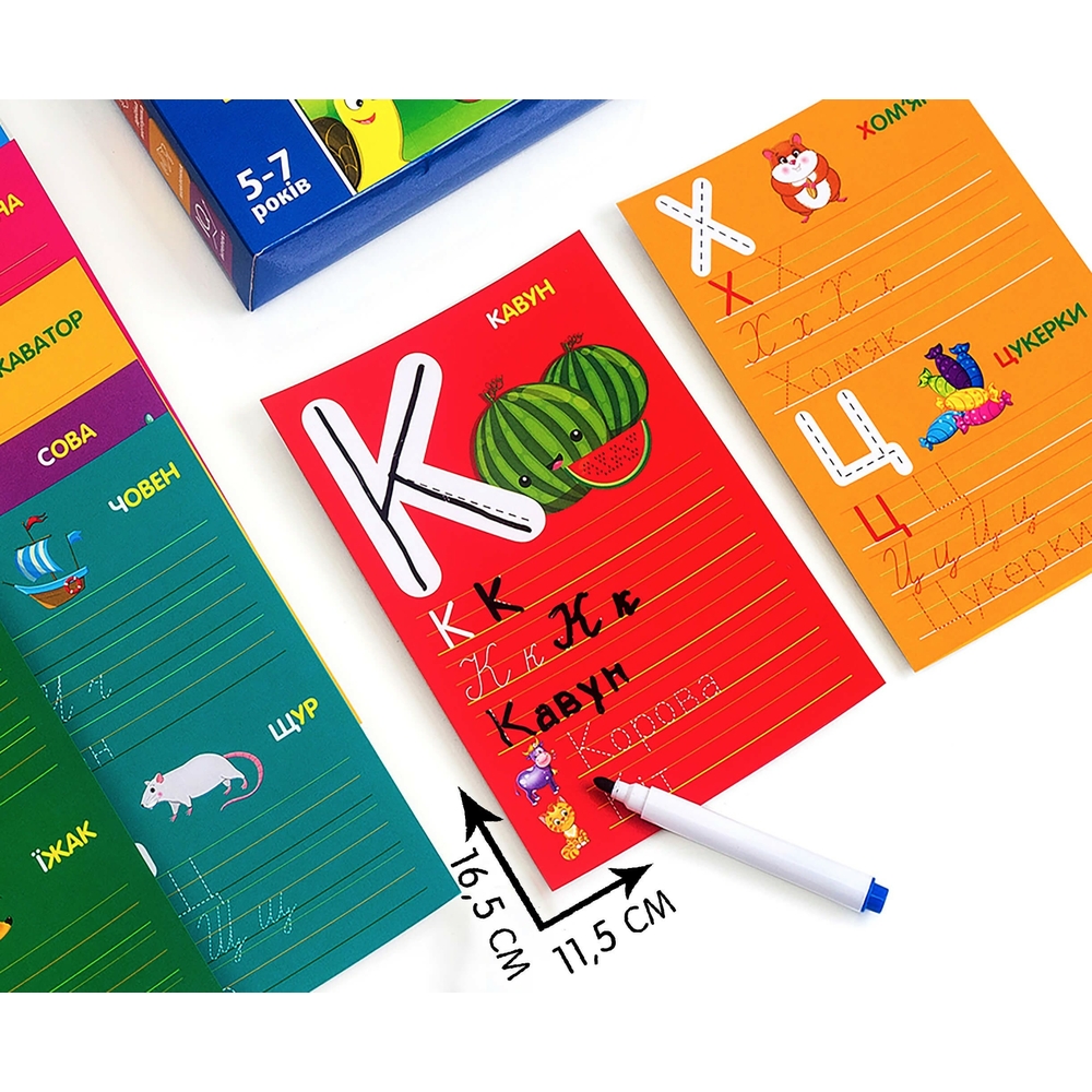 Фото, Видеообзоры гра з маркером «пиши та витирай. літери та слова» vt5010-13