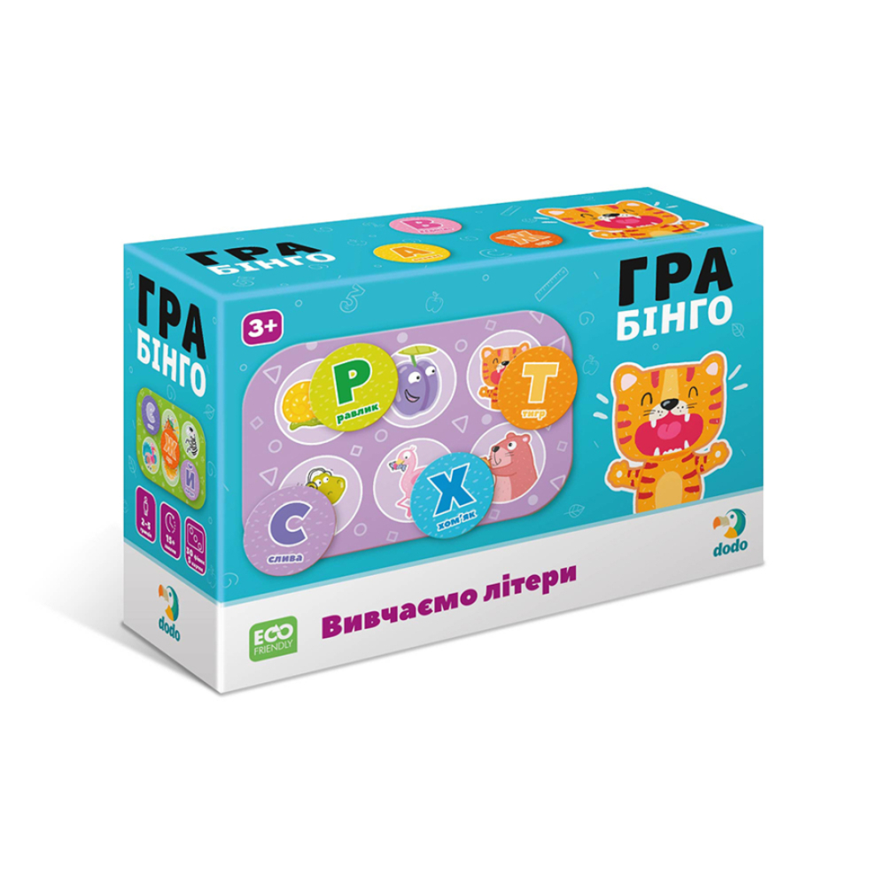 Фото, Видеообзоры настільна гра бінго dodo вивчаємо літери