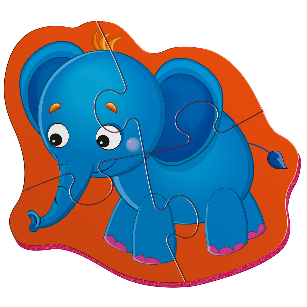 Фото, Відеоогляди магнітні бебі пазли «слоник та зебра» vt3208-12