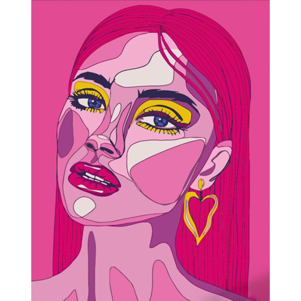 Фото, Відеоогляди картина за номерами strateg преміум в рожевих тонах розміром 40х50 см (dy324)