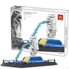 Конструктор Wange Архитектура Статуя Мерлион Сингапур 4218