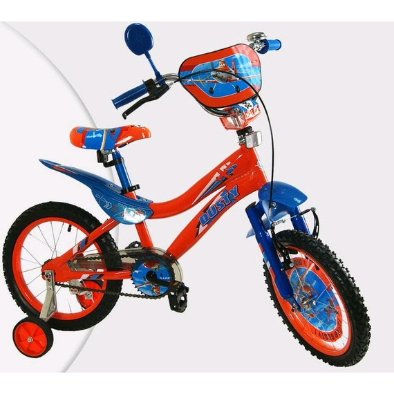 Велосипед 2-х коліс 14 '' 141410-P (1шт) з дзвінком, дзеркалом, з вставками в колесах