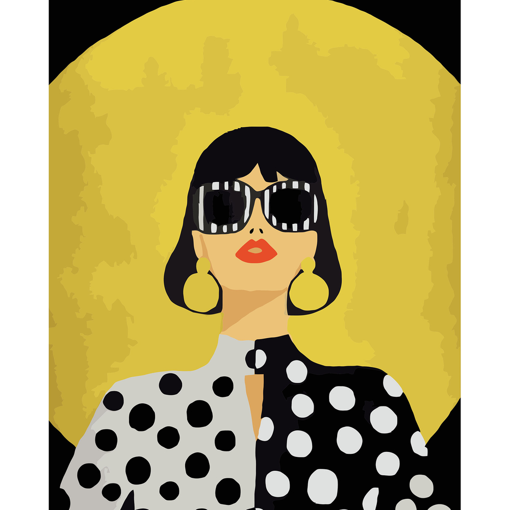 Фото, Відеоогляди картина за номерами strateg преміум ретро дівчина з лаком розміром 40х50 см va-3180