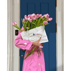 Картина за номерами Strateg ПРЕМІУМ В рожевому розміром 40х50 см (GS1292) Картина за номерами Strateg ПРЕМІУМ В рожевому розміром 40х50 см (GS1292)