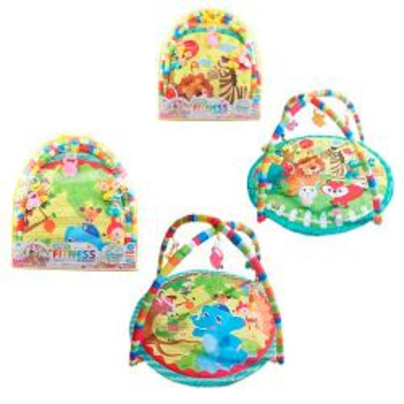 Коврик 550-21-22 (18шт) дуга підвіски погремушки в сумці 60-65-5см