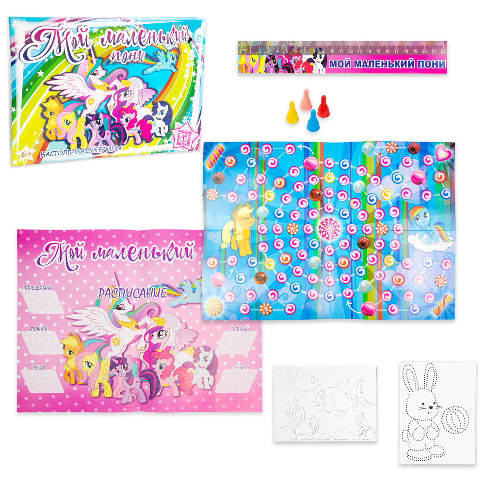 Фото, Видеообзоры настільна гра strateg мій маленький поні російською мовою (61002)